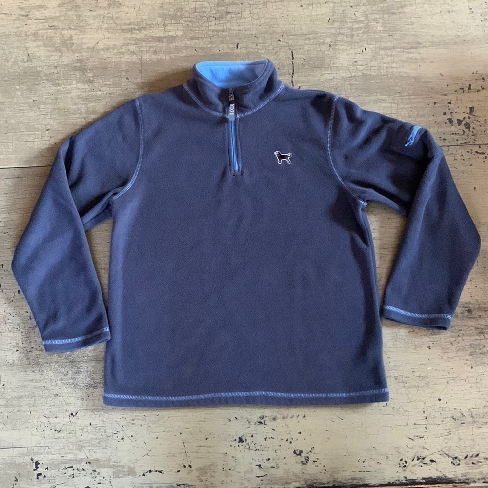 The Black Dog Boys 1/4 Zip Fleece - Blue